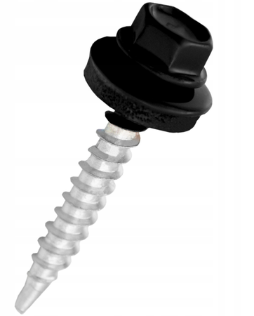 ETANCO Selbstbohrschrauben Trapezblechschrauben RAL 9005 4,8 x 20 mm 250 Stk.