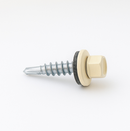 ETANCO Selbstbohrschrauben Trapezblechschrauben RAL 1015 4,8 x 35 mm 250 Stk.