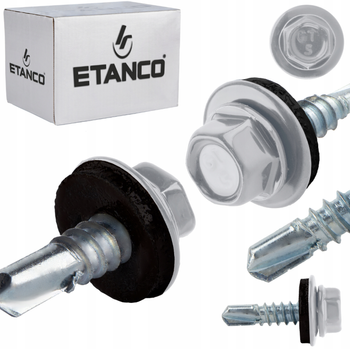 ETANCO GT5 Bohrschrauben Metall - Metall 5,5 x 38 mm RAL 9006 250 Stk.