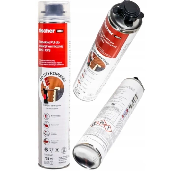 FISCHER PUP P750 Klebeschaum Styropor XPS Dämmung – Starker PU-Pistolenschaum