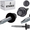 ETANCO Selbstbohrschrauben Trapezblechschrauben RAL 7024 4,8 x 50 mm 100 Stk.