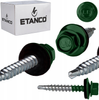 ETANCO Selbstbohrschrauben Trapezblechschrauben RAL 6005 4,8 x 35 mm 250 Stk.