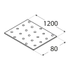 PP93 Lochplatte 80x1200x2,0
