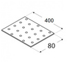 PP37 Lochplatte 80x400x2,0