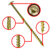 Tellerkopfschrauben mit BIT 6x80