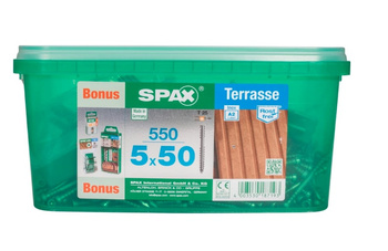SPAX Terrassenschrauben 5x50 Bonus Set