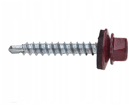 ETANCO Selbstbohrschrauben Trapezblechschrauben RAL 3011 4,8 x 35 mm 250 Stk.