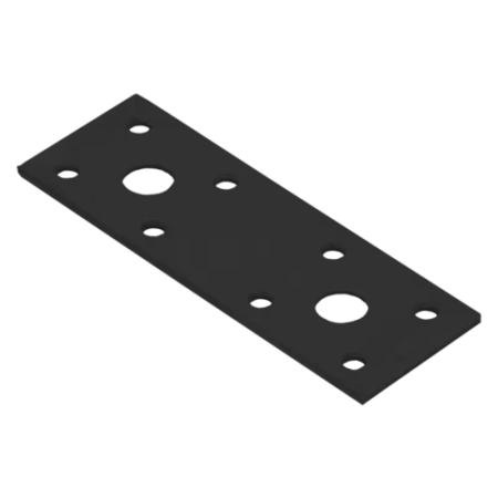 LP1 C Flachverbinder 100x35x2,5 Schwarz