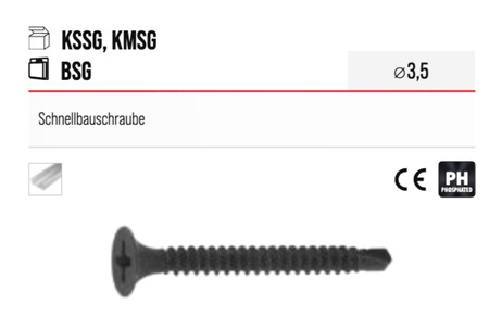 KMSG Schnellbauschrauben 3.5 x 35