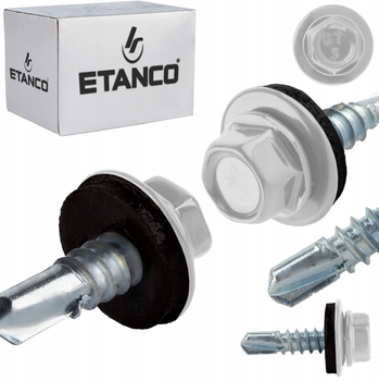ETANCO GT5 Bohrschrauben Metall - Metall 5,5 x 32 mm RAL 9010 250 Stk.
