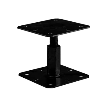 Pfosten-Basis-Stütze KTL 130x130x100-150x3,0 Schwarz