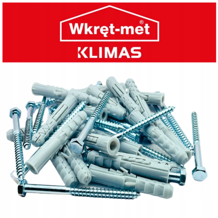 Klimas KKX Spreizdübel mit Sechskantschraube 10x80 mm 100 Stück