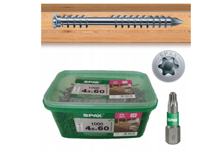 SPAX Terrassenschrauben 4,5x60  Bonus Set