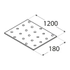 PP98 Lochplatte 180x1200x2,0