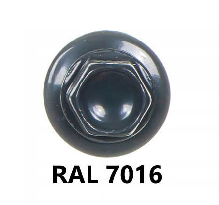 ETANCO Selbstbohrschrauben Trapezblechschrauben RAL 7016 4,8 x 35 mm 250 Stk.