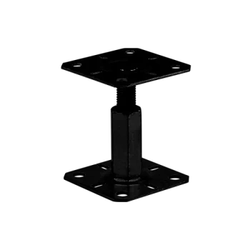 Pfosten-Basis-Stütze KTL 100x100x100-150x3,0 Schwarz