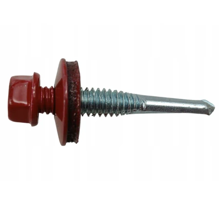 KLIMAS WSS Selbstbohrschrauben für Blech Metall RAL 3011 Braunrot 5,5 x 32 mm 250 Stk.