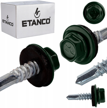 ETANCO GT5 Bohrschrauben Metall - Metall 5,5 x 25 mm RAL 6020 250 Stk.
