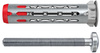 fischer Hohlraumdübel DuoHM 6 x 55 S PZ mit Schrauben 25 Stück