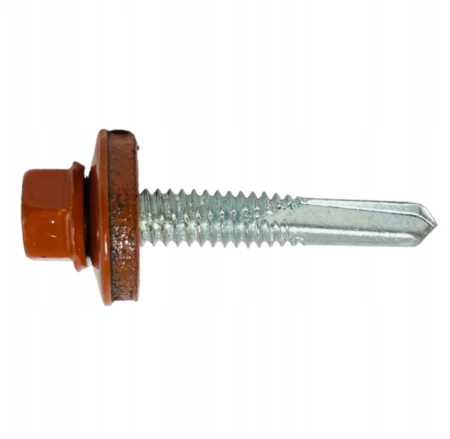 KLIMAS WSS Selbstbohrschrauben für Blech Metall RAL 8004 Kupferbraun 5,5 x 32 mm 250 Stk.