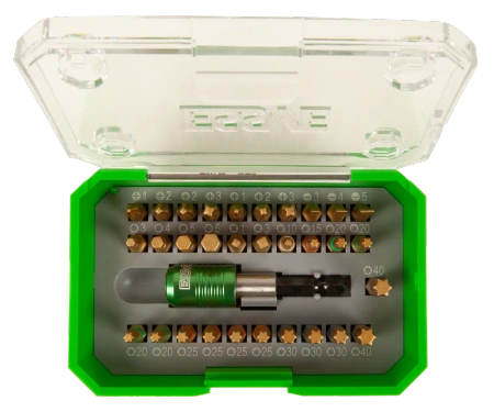 ESSVE XTR Bit-Set 32-teilig Langlebig Profi im praktischen Etui 25 mm 1 Set