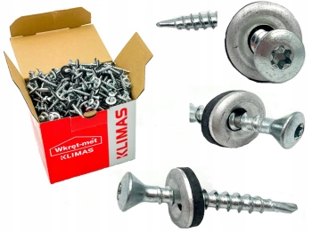 KLIMAS WDD selbstbohrende Spenglerschrauben für Blech auf Holz verzinkt 4,8 x 35 mm 250 St.