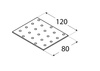 PP33 Lochplatte 80x120x2,0