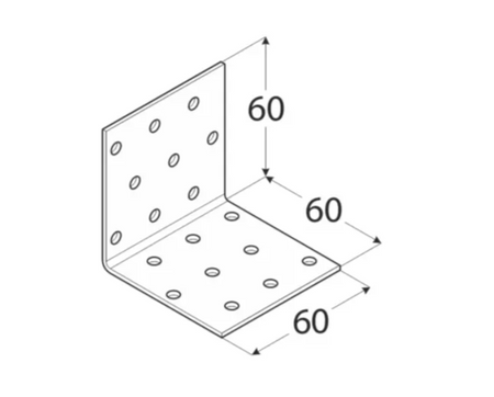 KM4 Winkelverbinder 60x60x60x2,0