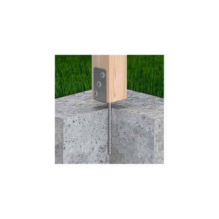 Domax U-Pfostenträger Pfostenanker PS 160 ZNG 161x120x4mm silber verzinkt 1 Stk.