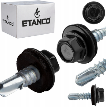 ETANCO GT5 Bohrschrauben Metall - Metall 5,5 x 19 mm RAL 9005 250 Stk.