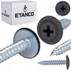 ETANCO GM-S selbstschneidende Blechschrauben Flachkopf RAL 7024 Graphitgrau 4,2 x 19 mm 250 Stk.