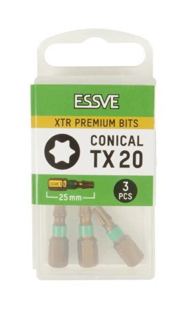 ESSVE XTR Hochwertige Schrauberbits für Profis Torx Bits TX20 25 mm
