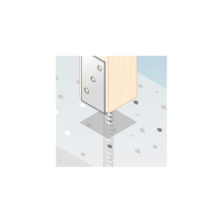 Domax U-Pfostenträger Pfostenanker PS 90U ZNZ 91x120x4 mm gelb 1 Stk.