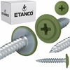 ETANCO GM-S selbstschneidende Blechschrauben Flachkopf RAL 6011 Resedagrün 4,2 x 16 mm 250 Stk.