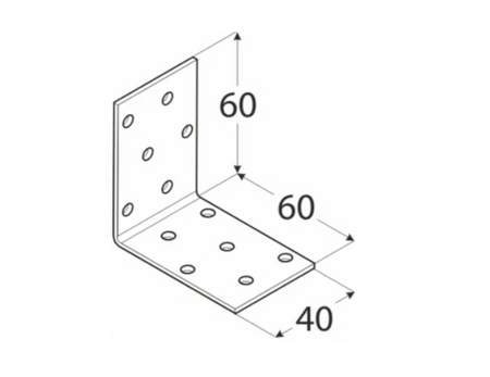 KM3 Winkelverbinder 60x60x40x2,0