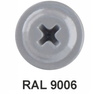 ETANCO GM-S selbstschneidende Blechschrauben Flachkopf RAL 9006 Weißaluminium 4,2 x 16 mm 250 Stk.