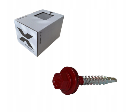 ETANCO Selbstbohrschrauben Trapezblechschrauben RAL 3011 4,8 x 70 mm 100 Stk.