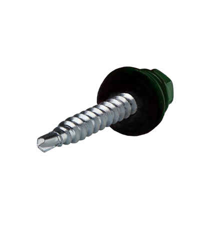 ETANCO Selbstbohrschrauben Trapezblechschrauben RAL 6005 4,8 x 50 mm 100 Stk.