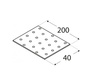 PP28 Lochplatte 200x40x2,0