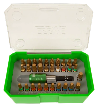 ESSVE XTR Bit-Set 32-teilig Langlebig Profi im praktischen Etui 25 mm 1 Set