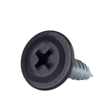 ETANCO GM-S selbstschneidende Blechschrauben Flachkopf RAL 9005 Tiefschwarz 4,2 x 19 mm 250 Stk.