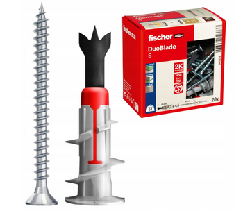 Fischer DUOBLADE S selbstbohrender Gipskartondübel mit Schraube 20 St.