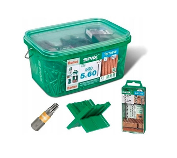 SPAX Terrassenschrauben 5x60 Bonus Set