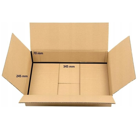 DHL Kleinpaket Versandkarton Paketkarton braun 350x250x80 mm 10 Stk.