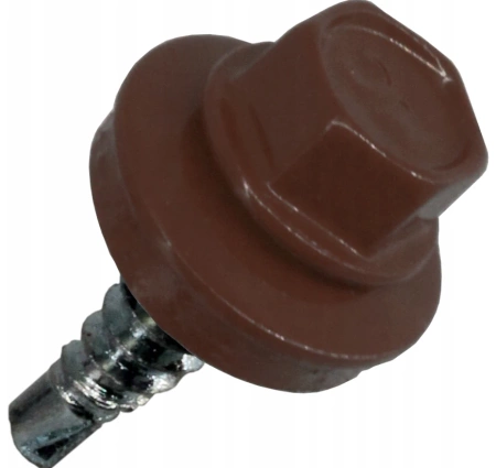 KLIMAS WSS Selbstbohrschrauben für Blech Metall RAL 8017 Schokoladenbraun 5,5 x 32 mm 250 Stk.