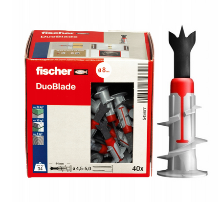 Fischer DUOBLADE selbstbohrender Gipskartondübel 40 Stk.