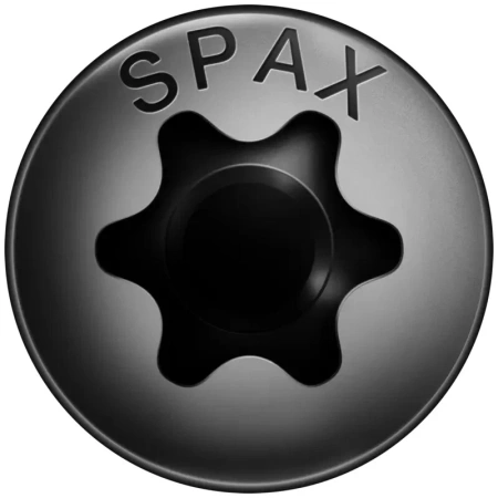 SPAX Tellerkopfschraube Vollgewinde schwarz 5 x 40 mm - 200 St
