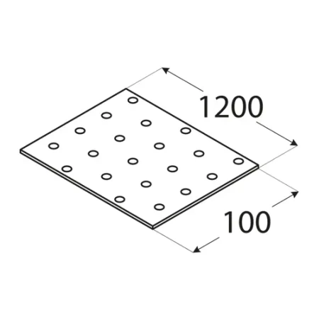 PP94 Lochplatte 100x1200x2,0