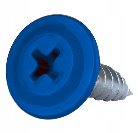 ETANCO GM-S selbstschneidende Blechschrauben Flachkopf RAL 5010 Enzianblau 4,2 x 16 mm 250 Stk.
