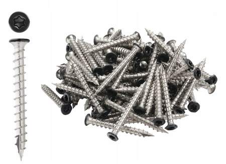 Tevo Tech Montageclips 6 mm für WPC-Terrassendielen 100 Clips + 100 Schrauben